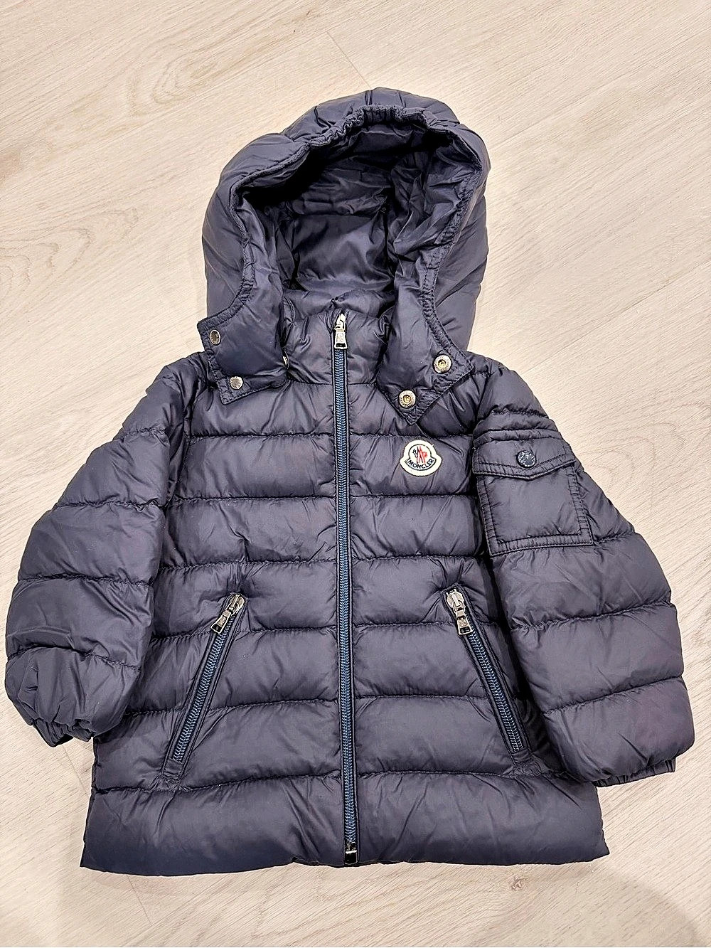 Moncler Enfant Kids Maya Puffer Jacket Baby 12M Black